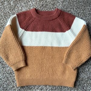 Zara Knit Toddler Sweater Neutral Colors
